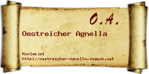 Oestreicher Agnella névjegykártya